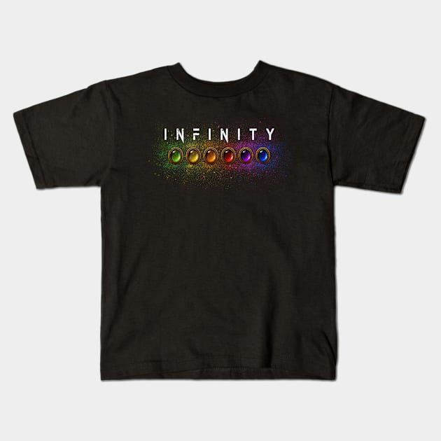 Infinity Gems Kids T-Shirt by VanHand